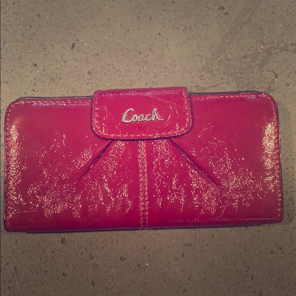 Coach wallet Red authentic